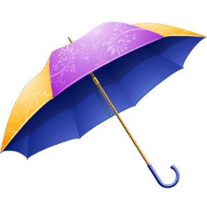 Digital Colorful Umbrella